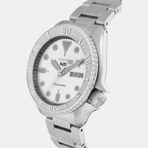 5 Sports Men Automatic Silver Dial Analog Stainless Steel Watch SRPE71K1
