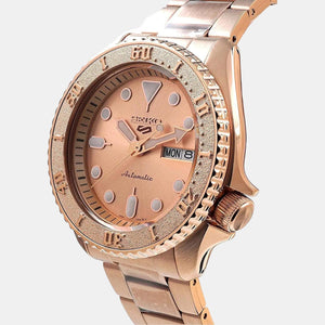 5 Sports Men Automatic Rose Gold Dial Analog Stainless Steel Watch SRPE72K1