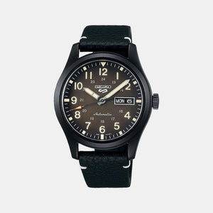 5 Sports Men Automatic Black Dial Analog Leather Watch SRPG41K1