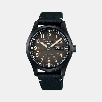 5 Sports Men Automatic Black Dial Analog Leather Watch SRPG41K1