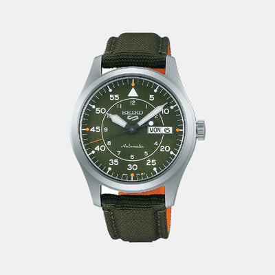5 Sports Men Automatic Green Dial Analog Nylon Watch SRPH29K1