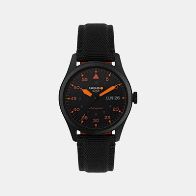 5 Sports Men Automatic Black Dial Analog Nylon Watch SRPH33K1