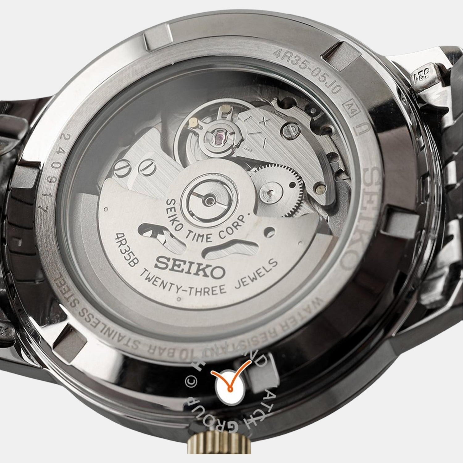Dress Men Automatic White Dial Analog Stainless Steel Watch SRPH92K1