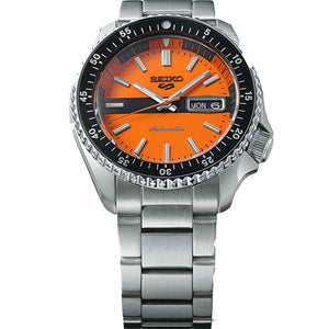 Seiko 5 Sports Orange Dial Men 42.5mm