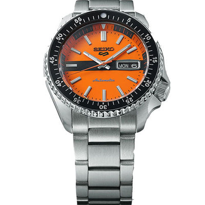 Seiko 5 Sports Orange Dial Men 42.5mm