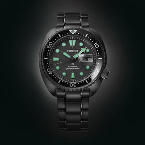 Seiko Prospex Black Series Night Vision Turtle Diver’s Black Dial 45mm Men SRPK43K1