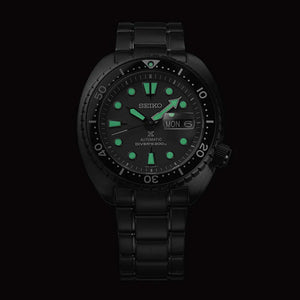 Seiko Prospex Black Series Night Vision Turtle Diver’s Black Dial 45mm Men SRPK43K1