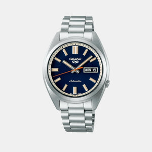 5 Sports Men Automatic Blue Dial Analog Stainless Steel Watch SRPK87K1