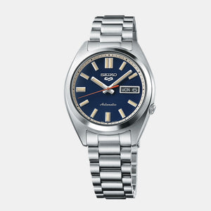 5 Sports Men Automatic Blue Dial Analog Stainless Steel Watch SRPK87K1