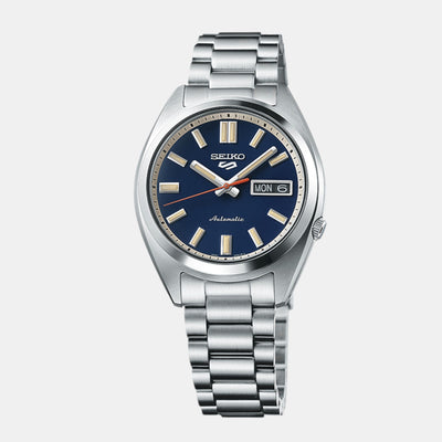 5 Sports Men Automatic Blue Dial Analog Stainless Steel Watch SRPK87K1