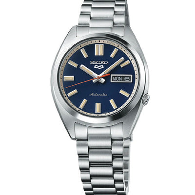 Seiko 5 Sports SNXS Rinse Blue Classic Sports Day Date Blue Dial 37.4mm Men SRPK87K1