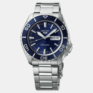 5 Sports Men Automatic Blue Dial Analog Stainless Steel Watch SRPK97K1