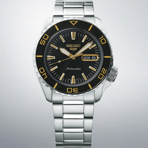 Seiko 5 Sports Black Dial Men 42.5mm SRPK99K1