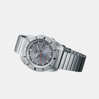 5 Sports Men Automatic Grey Dial Analog Stainless Steel Watch SRPL03K1