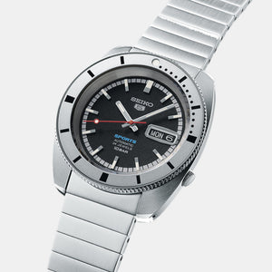5 Sports Pepper Black 1968 Recreation Limited Edition Men Automatic Black Dial Analog Stainless Steel Watch SRPL05K1