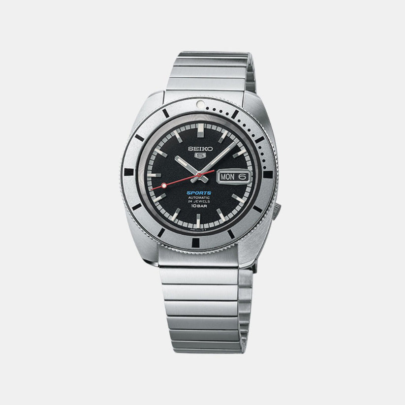 5 Sports Pepper Black 1968 Recreation Limited Edition Men Automatic Black Dial Analog Stainless Steel Watch SRPL05K1
