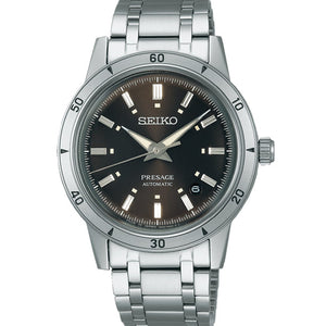 Seiko Presage Style 60s ‘Elegant Yet Rugged’ In Brown Dial Men 39.5mm SRPL09J1