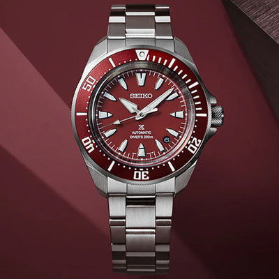 Seiko Prospex 4R Red Shog-urai Diver's Red Dial Men 41.7mm SRPL11K1