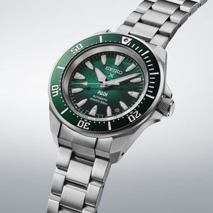 Seiko Prospex PADI 60th Anniversary 4R Compact Mechanical Diver’s Watch in Underwater Emerald Green Dial Men 41.7mm SRPL53K1