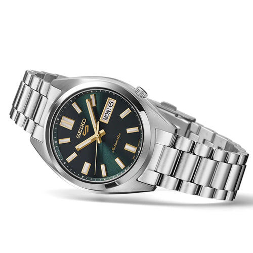Seiko 5 Sports SNXS Vintage Gold Collection Green Dial Men 37.4mm SRPL57K1