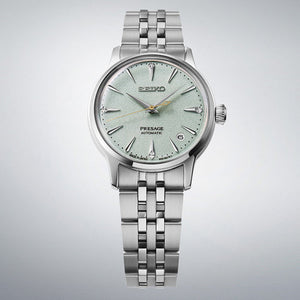 Seiko Presage ‘Frozen Mojito’ Diamond Women Cocktail Time Ice Green Dial Women 34mm SRPL63J1