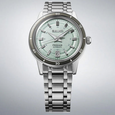 Seiko Presage Style 60's in Ice Green Dial Women 39.5mm SRPL71J1