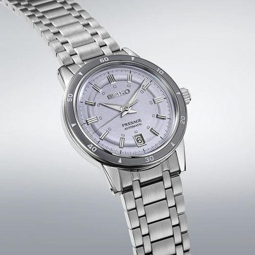 Seiko Presage Style 60's in Silvery Violet Dial Men 39.5mm SRPL73J1