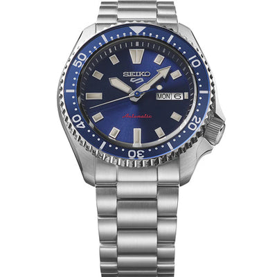 Seiko 5 Sports SKX Redux in Koniro Blue Dial Men 42.5mm SRPL83K1