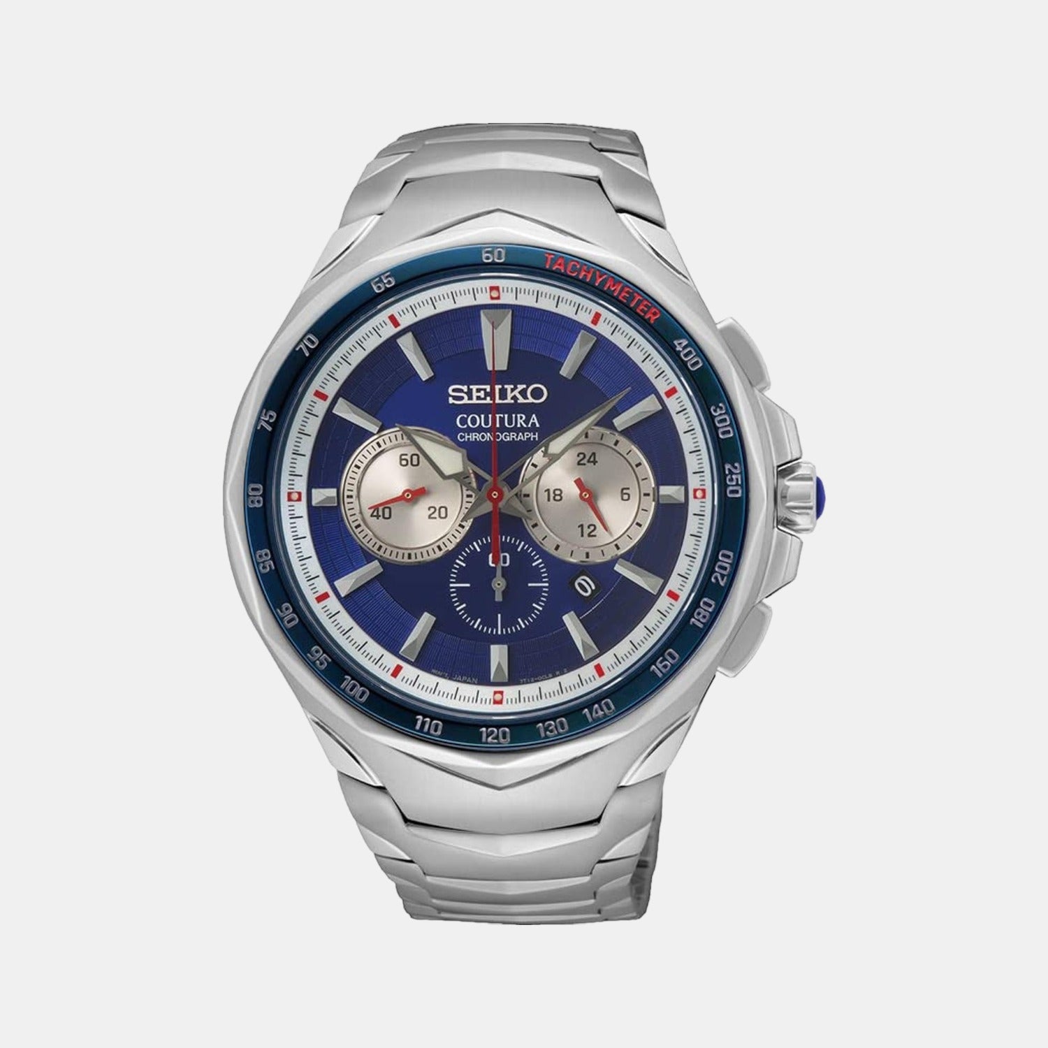 Coutura Men Quartz Blue Dial Chronograph Stainless Steel Watch SRWZ21P9