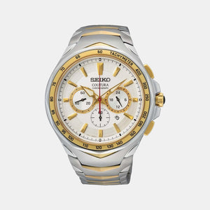 Coutura Men Quartz White Dial Chronograph Stainless Steel Watch SRWZ24P9
