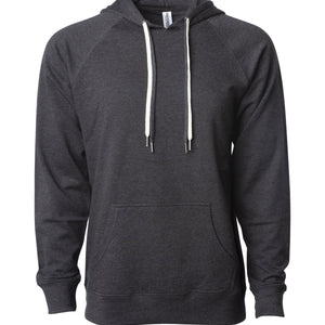 Unisex Lightweight Loopback Terry Hooded Pullover