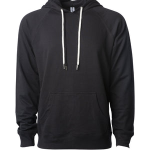 Unisex Lightweight Loopback Terry Hooded Pullover