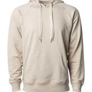 Unisex Lightweight Loopback Terry Hooded Pullover