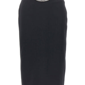 David Koma Puffer Circle Embroidery Skirt