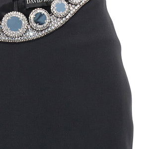 David Koma Puffer Circle Embroidery Skirt