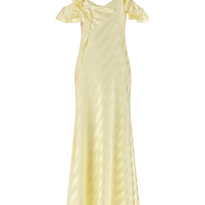 Self-Portrait Satin Striped Long Dress