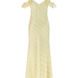 Self-Portrait Satin Striped Long Dress