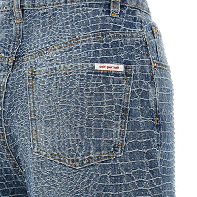 Self-Portrait Rhinestone Jeans