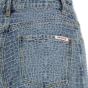 Self-Portrait Rhinestone Shorts