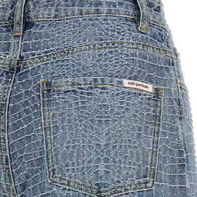 Self-Portrait Rhinestone Shorts