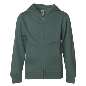 Youth Midweight Zip Hooded Sweatshirt