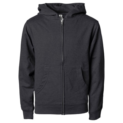 Youth Midweight Zip Hooded Sweatshirt