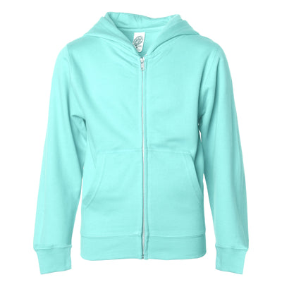 Youth Midweight Zip Hooded Sweatshirt