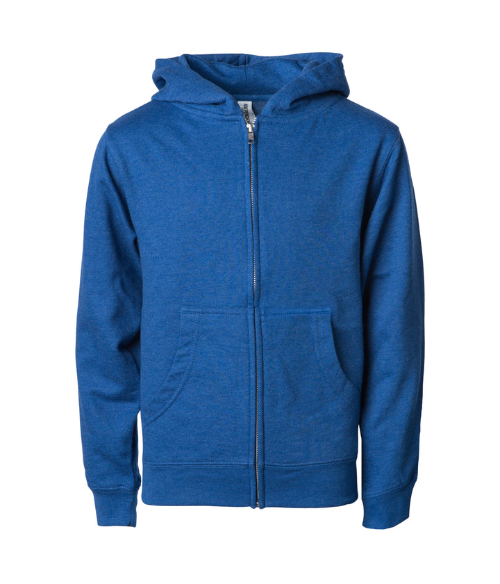 Youth Midweight Zip Hooded Sweatshirt