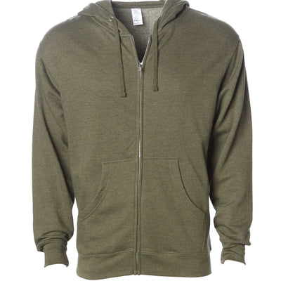 Midweight Zip Hooded Sweatshirt