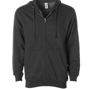 Midweight Zip Hooded Sweatshirt