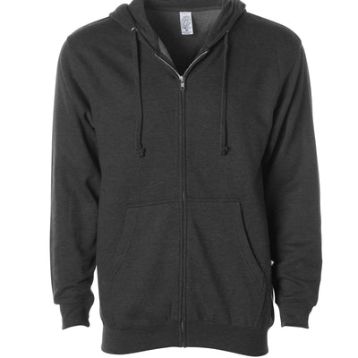 Midweight Zip Hooded Sweatshirt