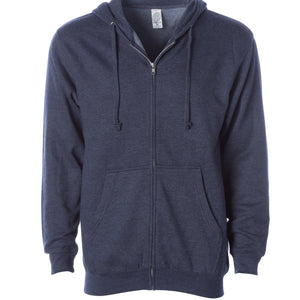 Midweight Zip Hooded Sweatshirt