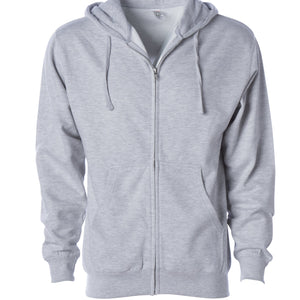 Midweight Zip Hooded Sweatshirt