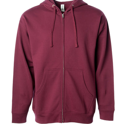 Midweight Zip Hooded Sweatshirt